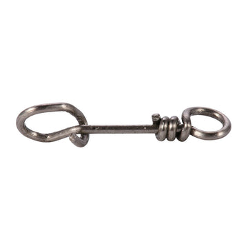 Akozon Fastach Clips Size 0, 50pcs, sturdy stainless steel links for secure tackle connections.