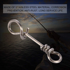Akozon Fastach Clips Size 0 close-up, quick-link design for fast lure changes.