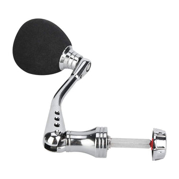 Akozon fishing reel handle CNC metal close-up showing durable machining