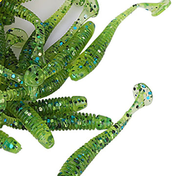 Akozon fishing soft lures 5cm front view for versatile fishing use.