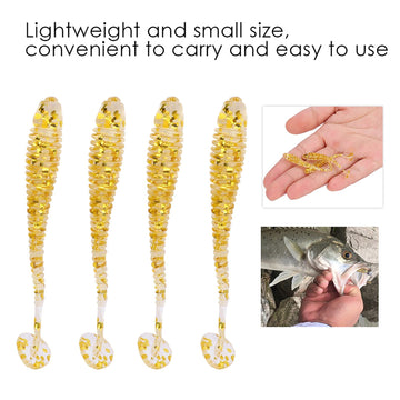 Akozon T-Tail Grub lure; lifelike wobble boosts strike chances in varied conditions.