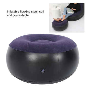 Akozon Inflatable Chair soft flocking surface provides comfortable lounging at home or outdoors