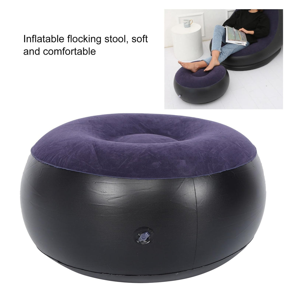 Akozon Inflatable Chair soft flocking surface provides comfortable lounging at home or outdoors