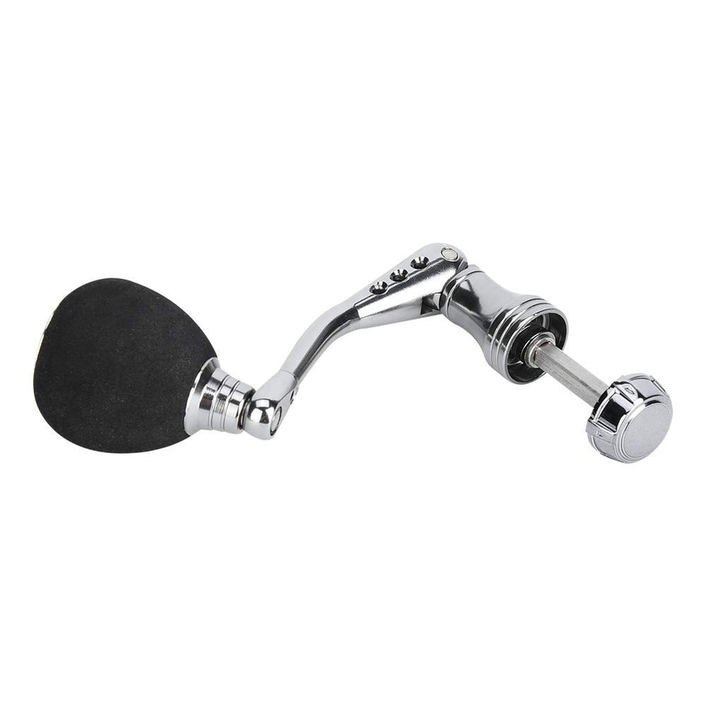 Akozon metal fishing reel handle showcasing wear-resistant construction