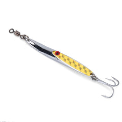Akozon metal jig 50g yellow lure in action for casting and jigging near structure