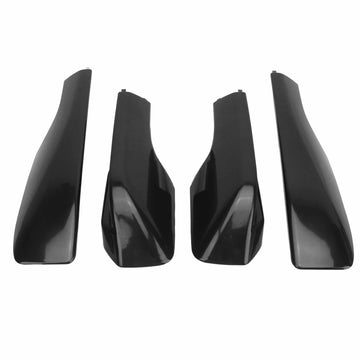 Akozon roof rack cover end cap black back view, protects roof rails.