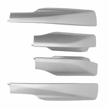 Akozon roof rack cover silver finish provides a sleek upgrade for the vehicle
