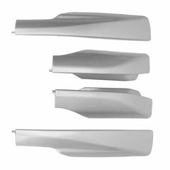 Akozon roof rack cover silver finish provides a sleek upgrade for the vehicle