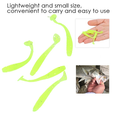 Akozon soft lures with T-tail design for lifelike underwater movement