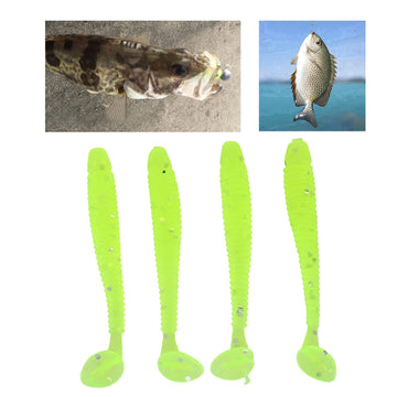 Akozon soft-plastic construction lure showing flexible body and durability