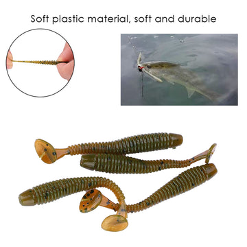 Akozon soft plastic lure delivers lifelike swimming action enticing curious fish