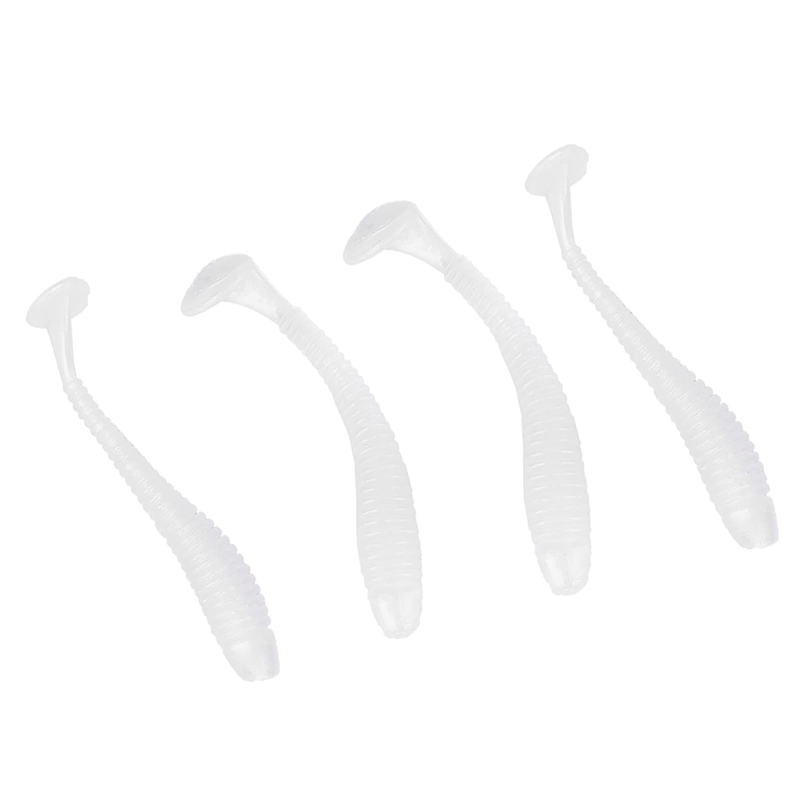 Akozon yellow T-tail lure for high visibility in clear or stained water