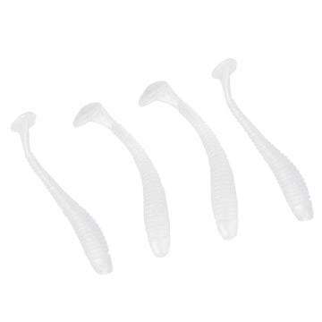 Akozon yellow T-tail lure for high visibility in clear or stained water