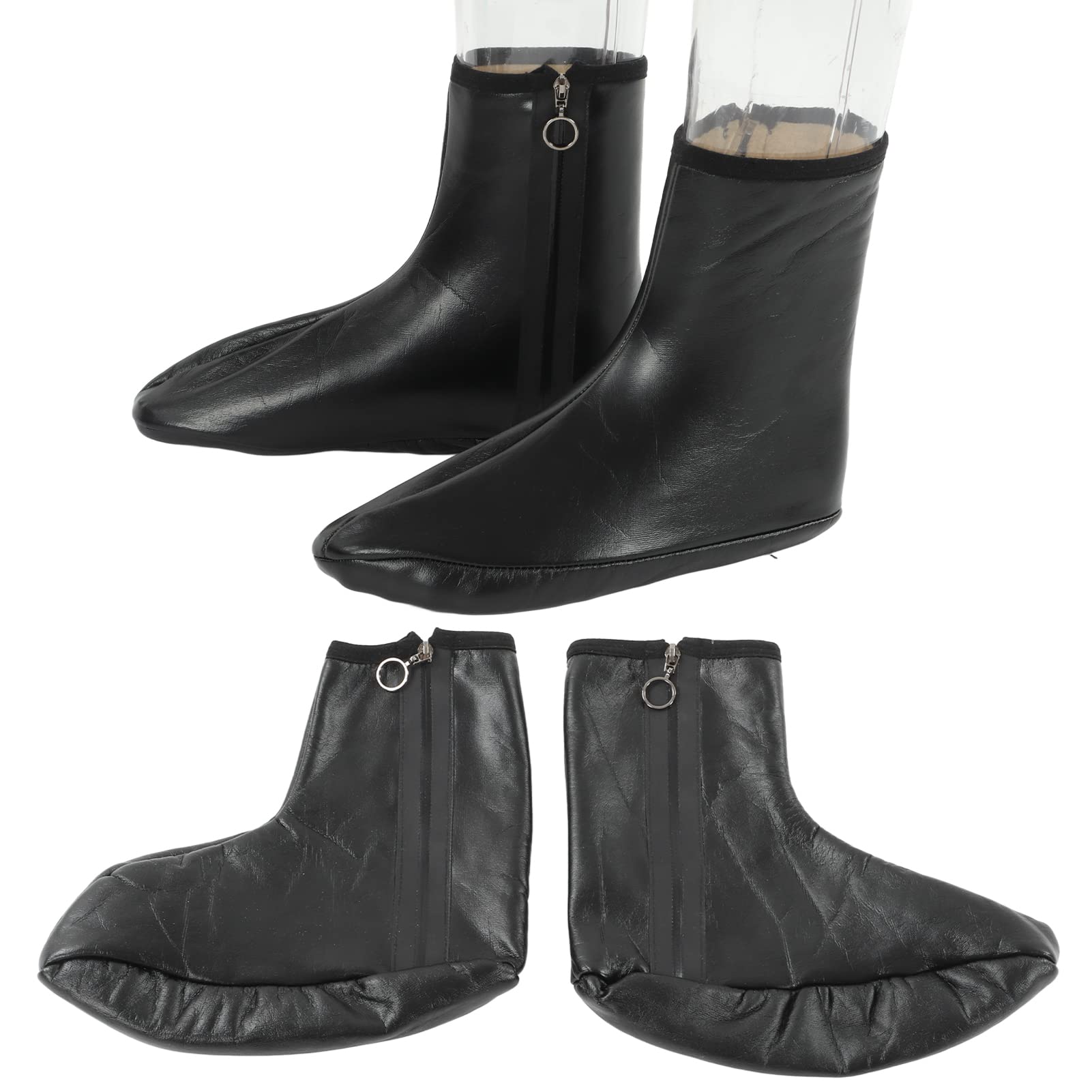 Akozon fleece-lined leather socks provide cozy warmth