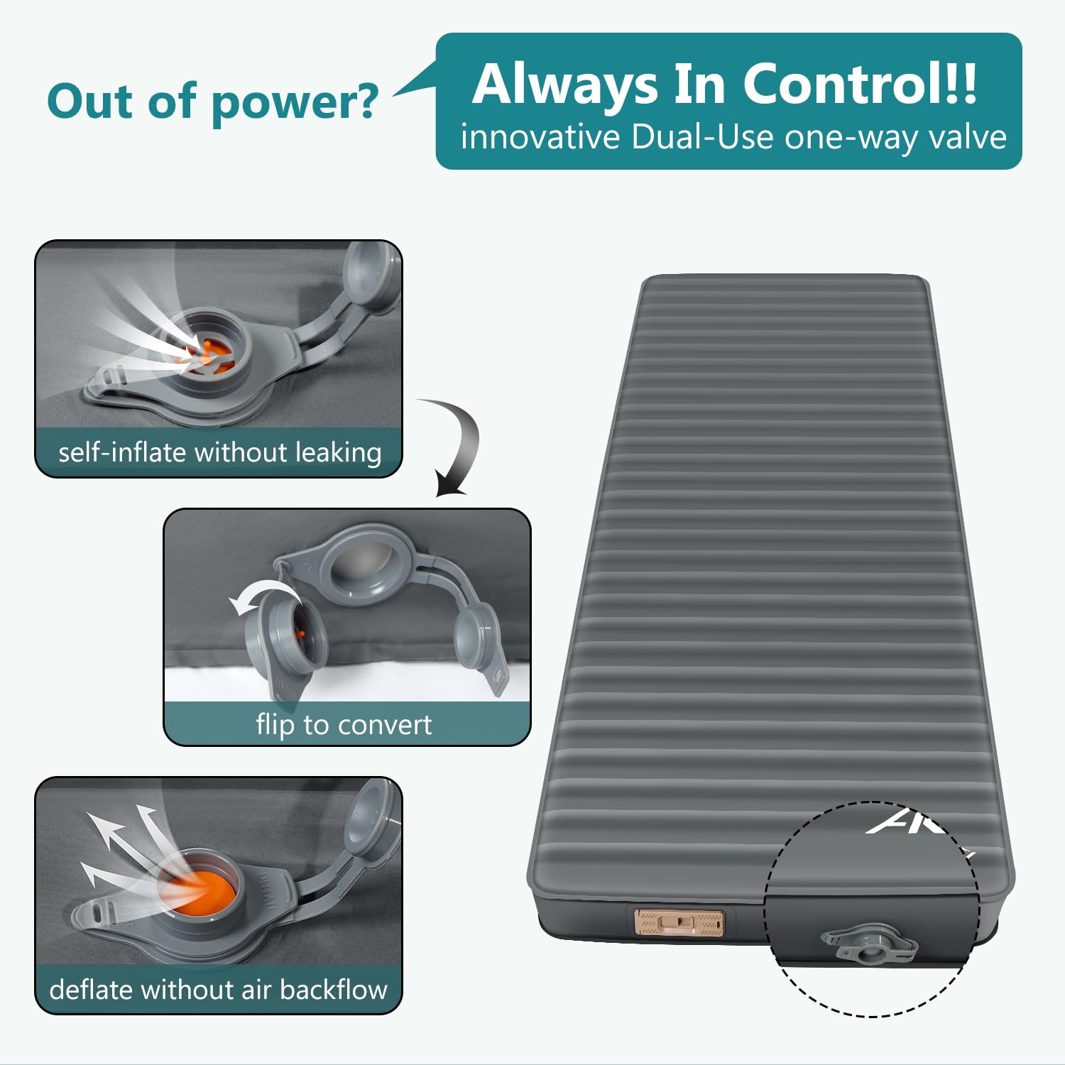 AKUDY 9.5 R-value insulation keeps you comfortable in varied conditions