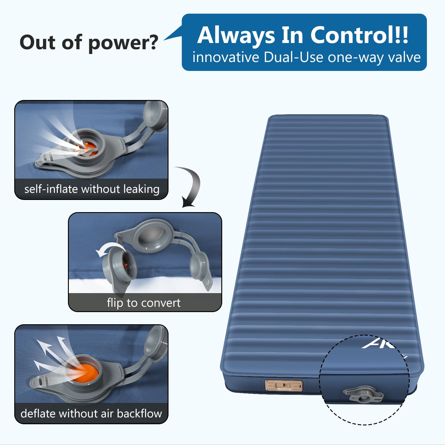 AKUDY all-seasons insulation with 9.5 R-value keeps you warm in any season.
