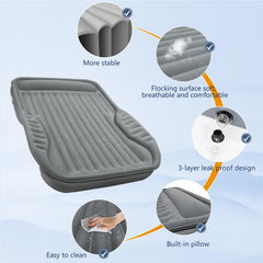AKUDY SUV air mattress wings fit around wheel arches.