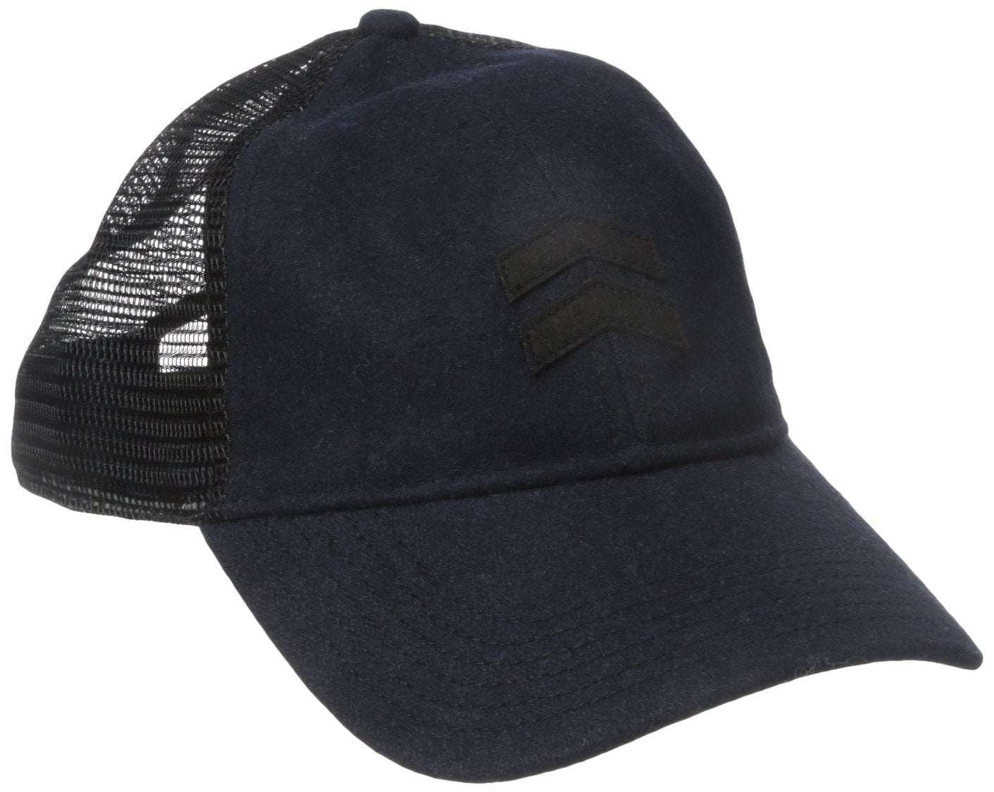A. Kurtz Charlie Trucker Cap Navy, front view, ideal for outdoor activities.