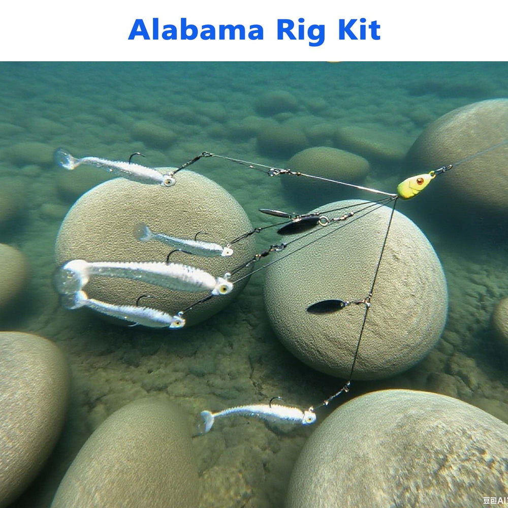 Paddle tail swimbaits included in Alabama rig kit