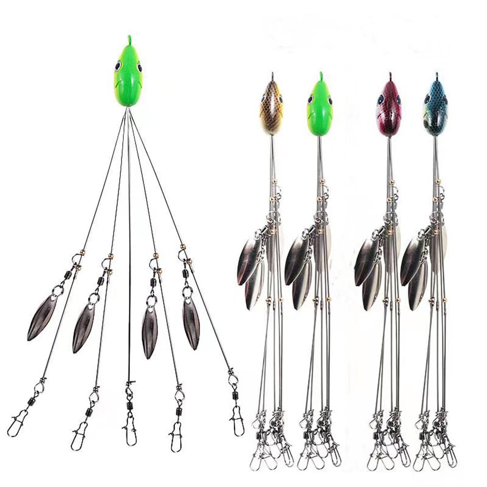 Main product image: 4Pack Alabama Rig umbrella 5-arm multicolor