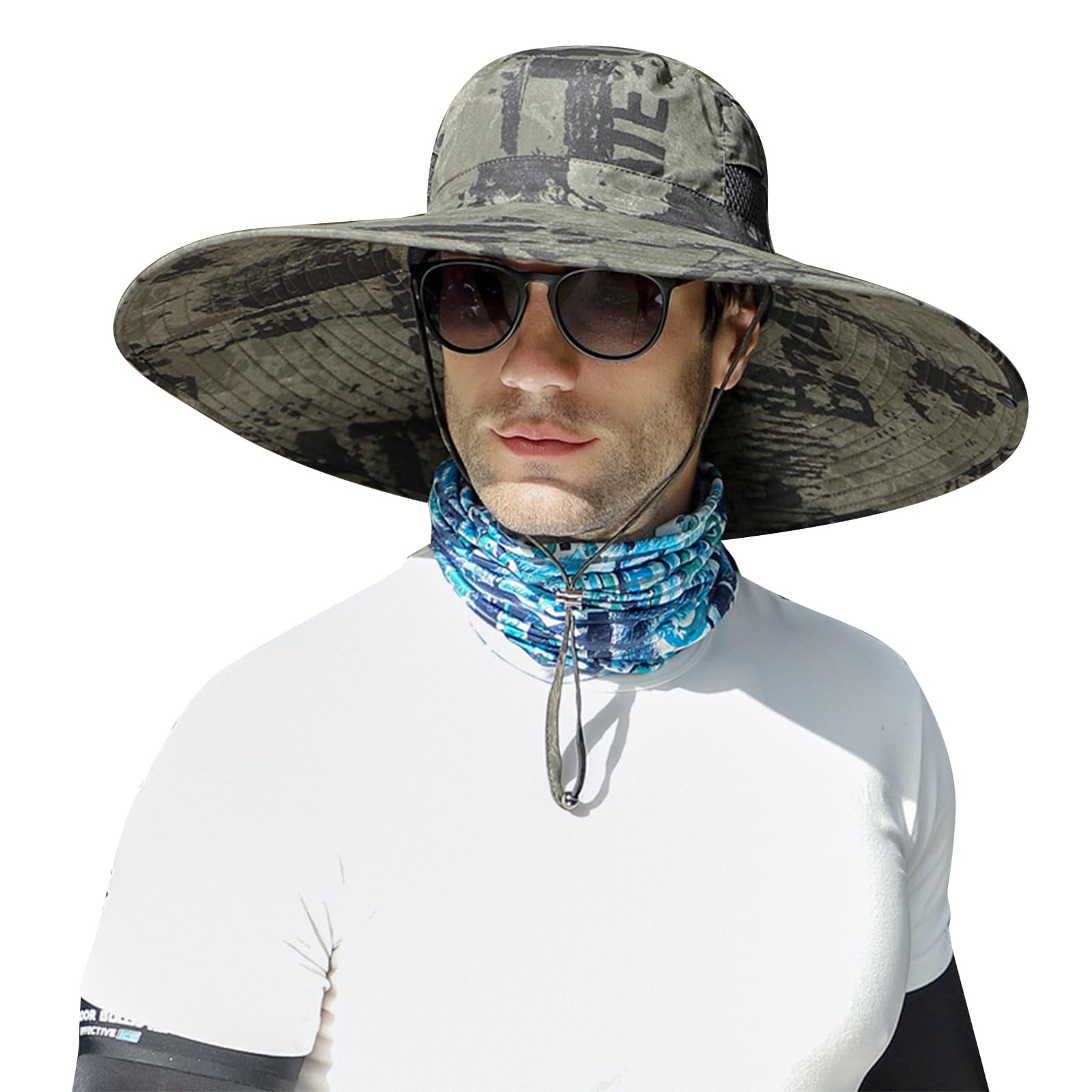 ALANGDUOXXL XXL big head sun hat front view