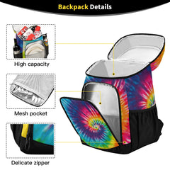 ALAZA striped cooler backpack compartments for organized storage