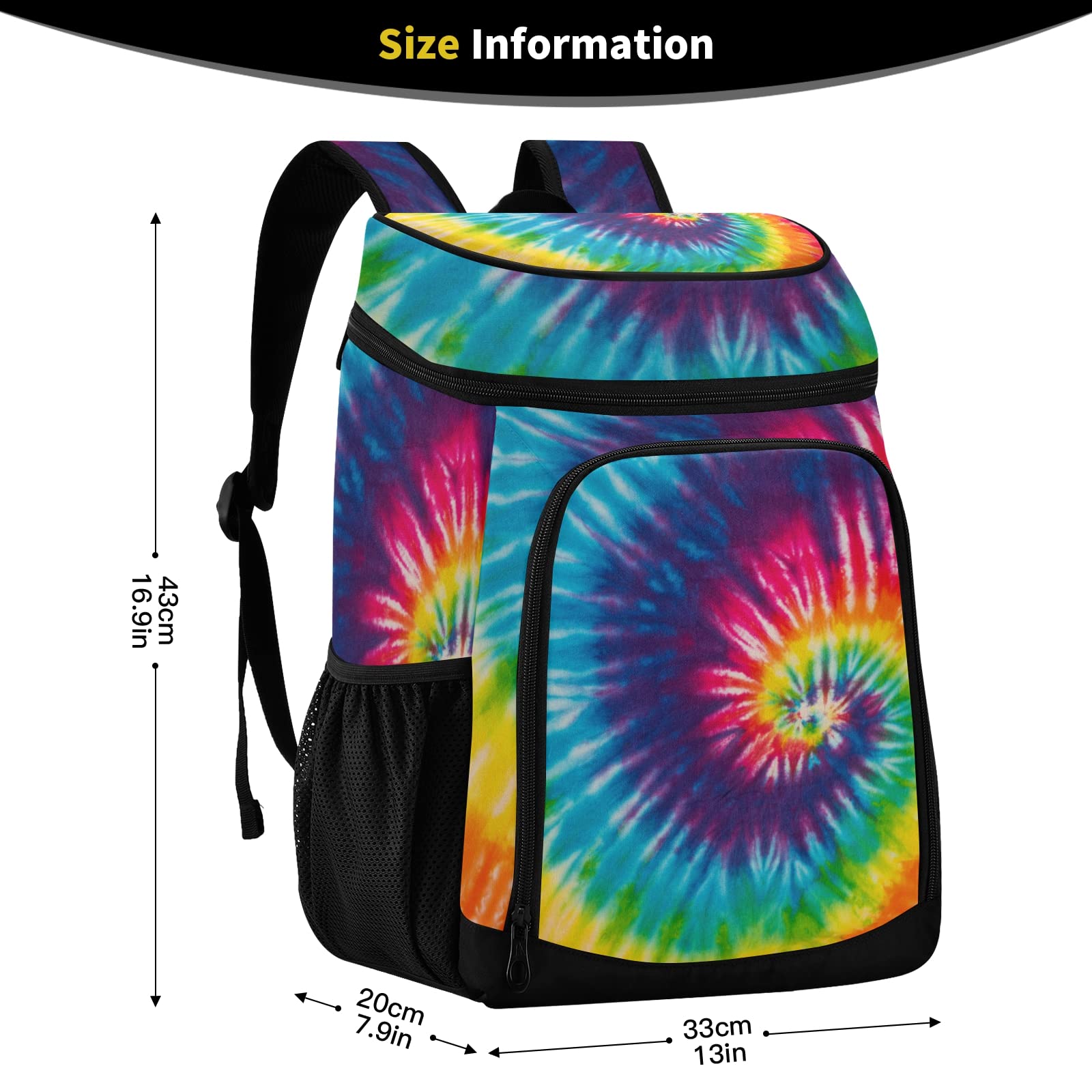 ALAZA back panel comfort and breathable straps on cooler backpack