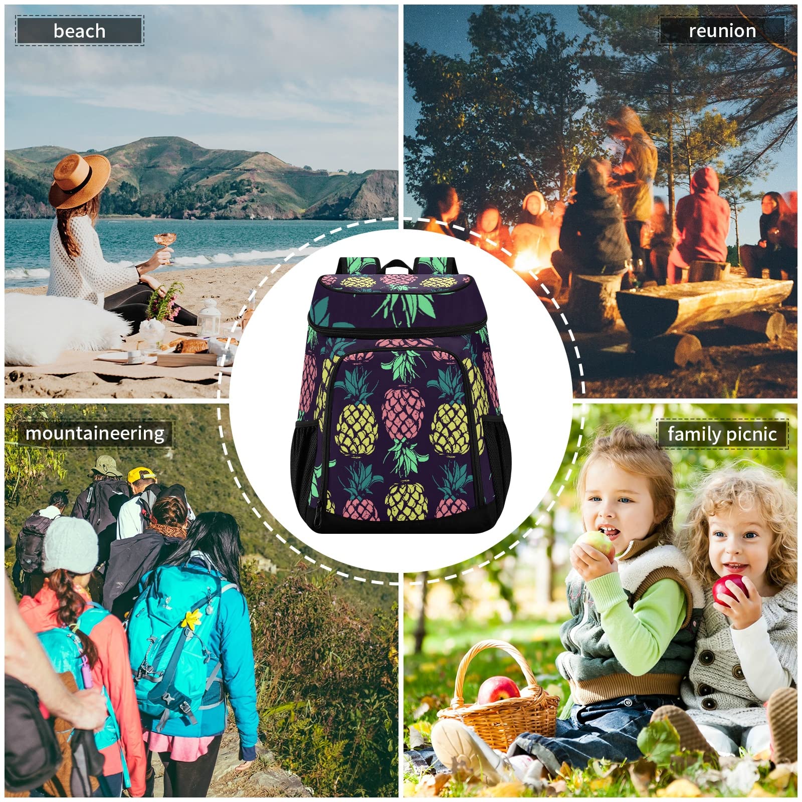 ALAZA Beach-Picnic-Hiking Backpack suits outdoor days with family or friends.