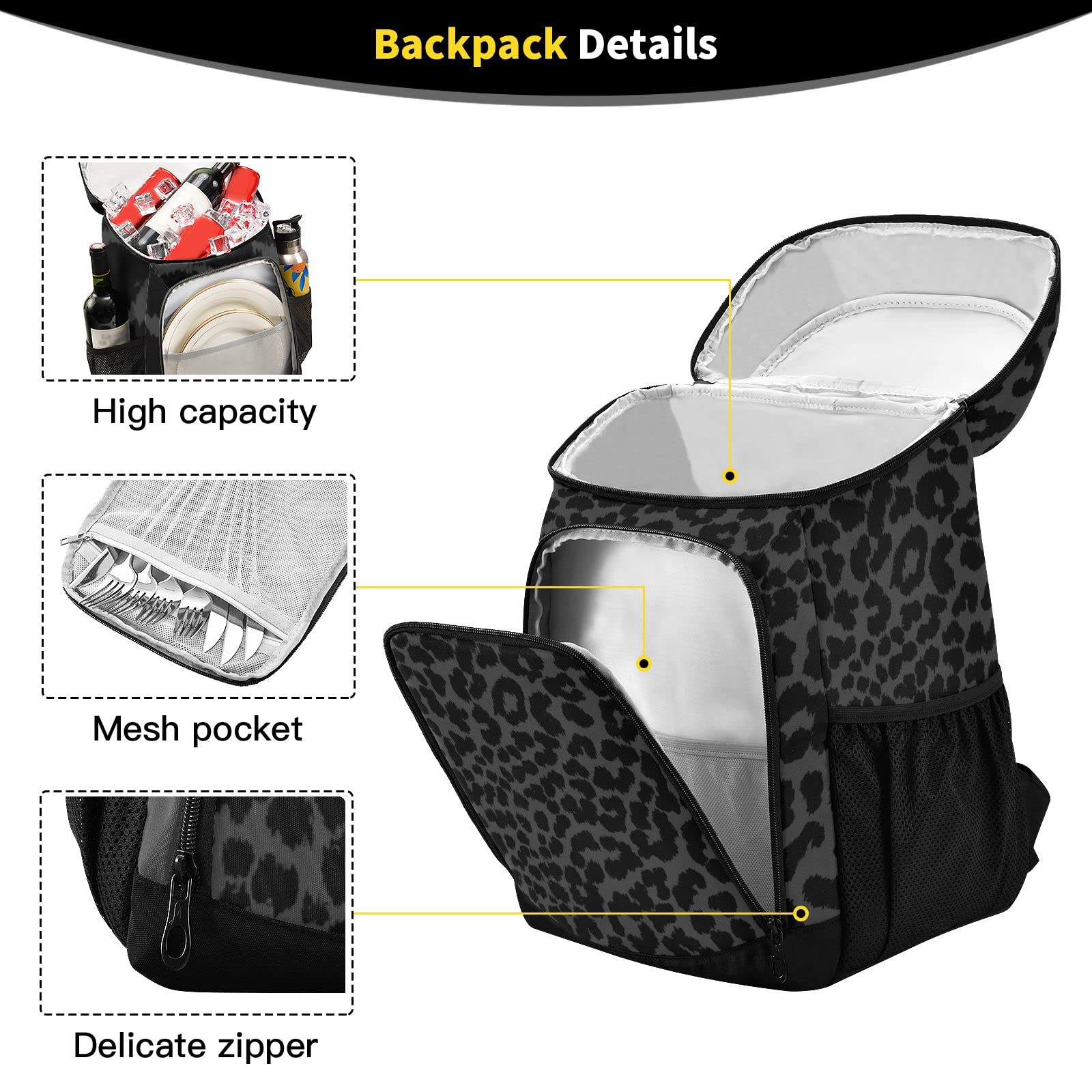 ALAZA cooler side pockets keep water bottles within reach