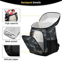ALAZA front pocket and side pockets keep utensils and essentials organized.