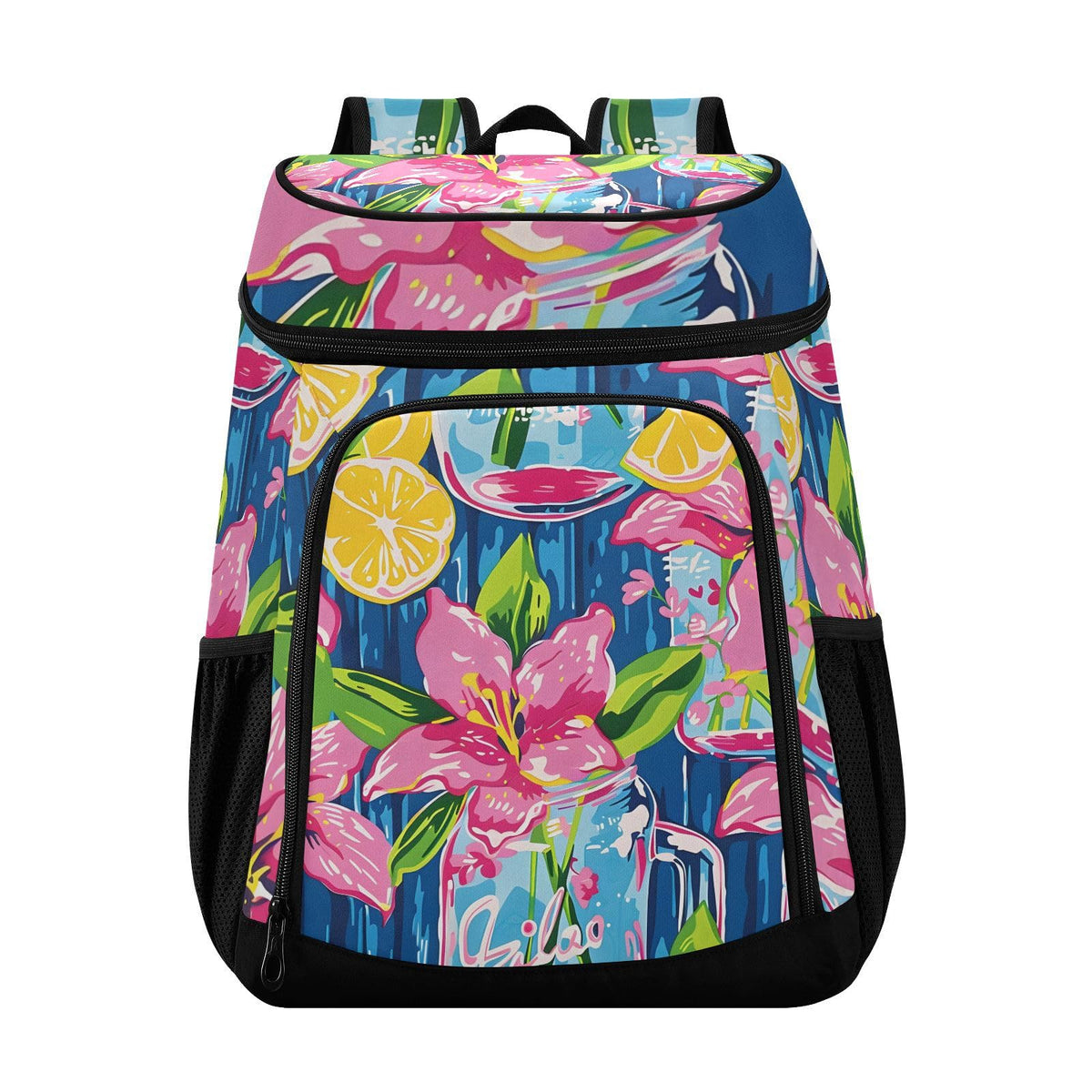ALAZA Lily Pulitzer Mason Jar Cooler Backpack insulated liner keeps drinks cold on outdoor trips