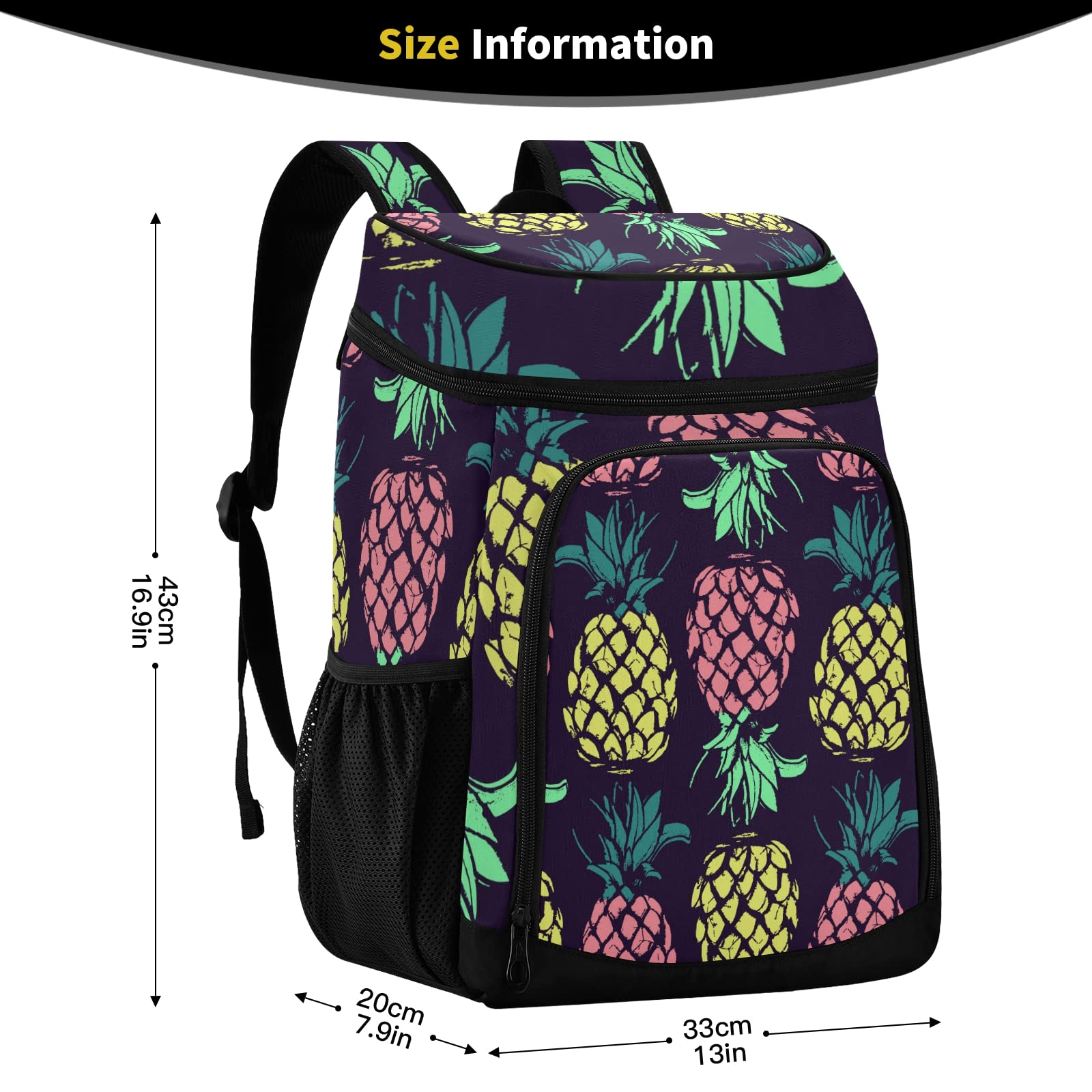 ALAZA Multiple Compartments keeps dry foods and utensils organized for outings.