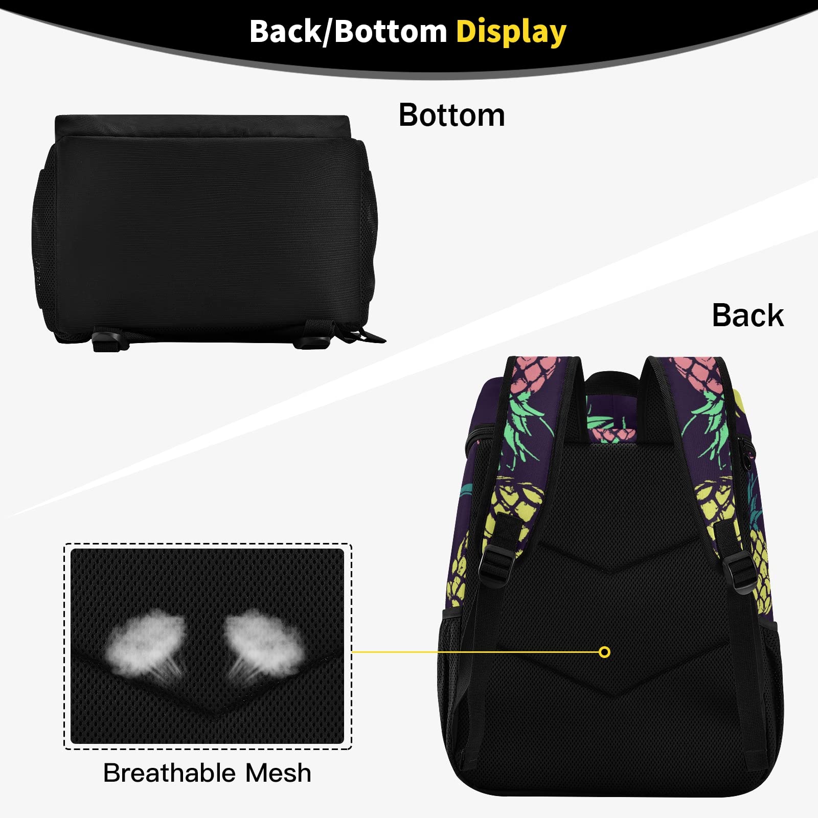 ALAZA Reverse Zipper Leakproof design shields contents from leaks while carrying.