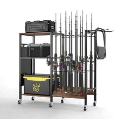 aledaras fishing rod holders mounted with 12 rod capacity