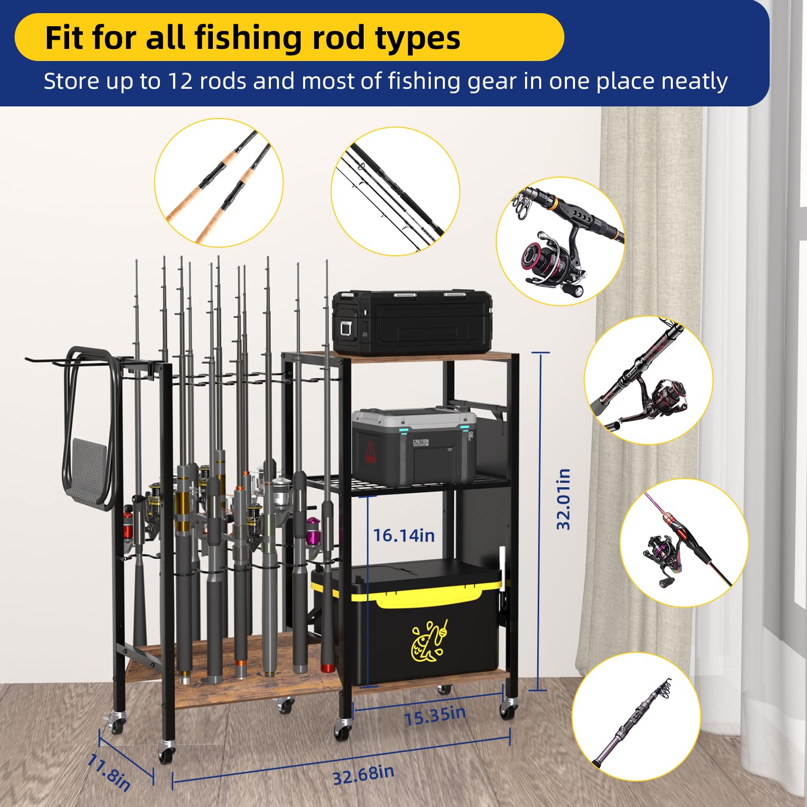 aledaras rod holders ripple brackets protect fragile rods during storage