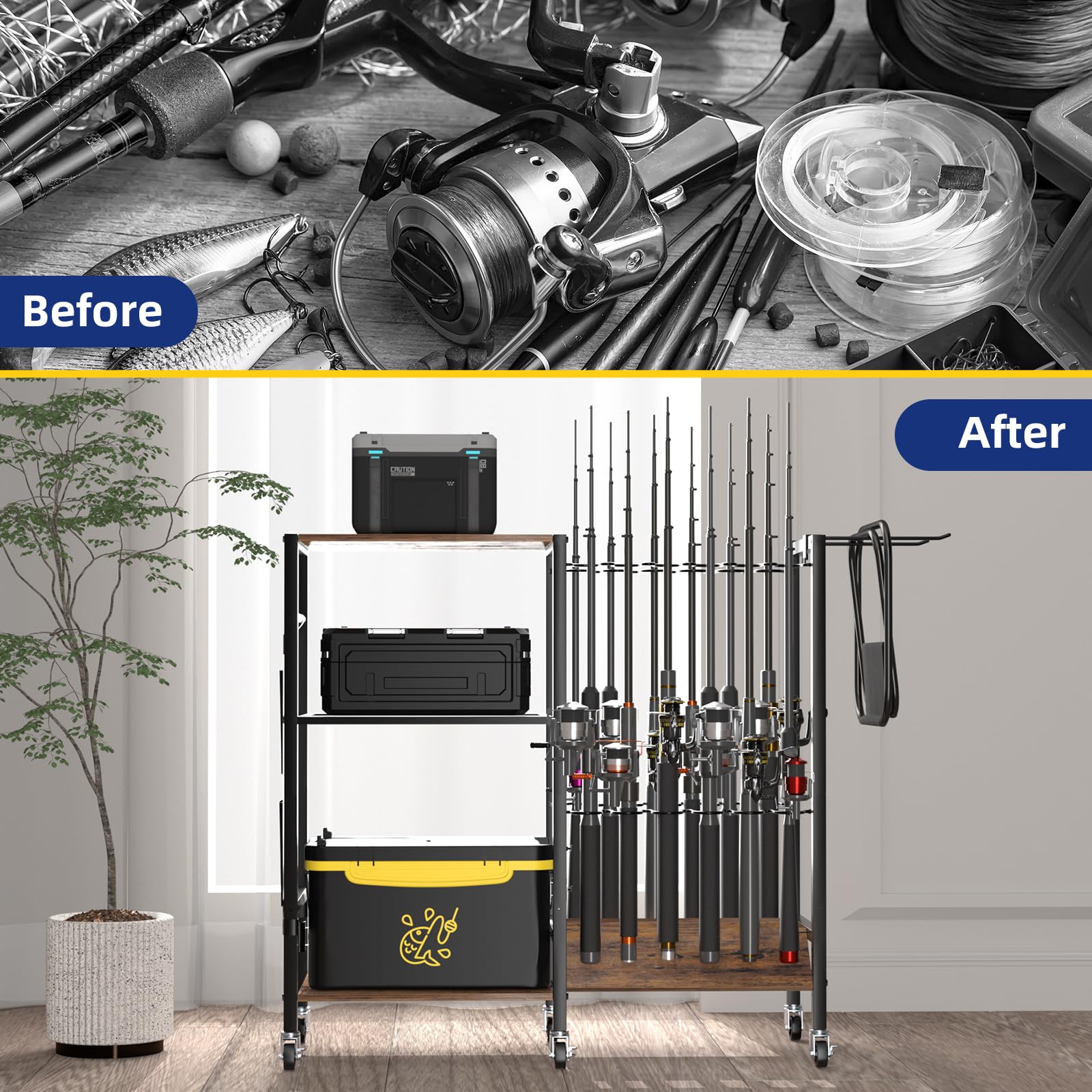 aledaras wood base bottom provides stable support on garage surfaces