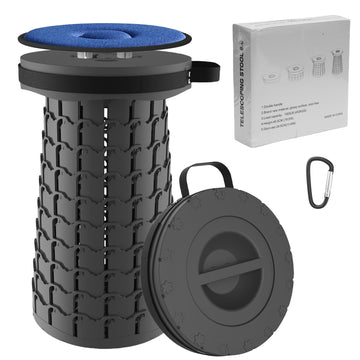 ALEVMOOM collapsible stool cushion setup for ready seating anywhere