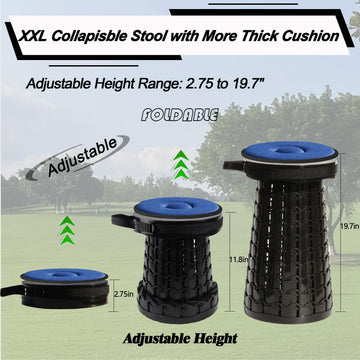 ALEVMOOM adjustable-height stool shows height range for versatile seating