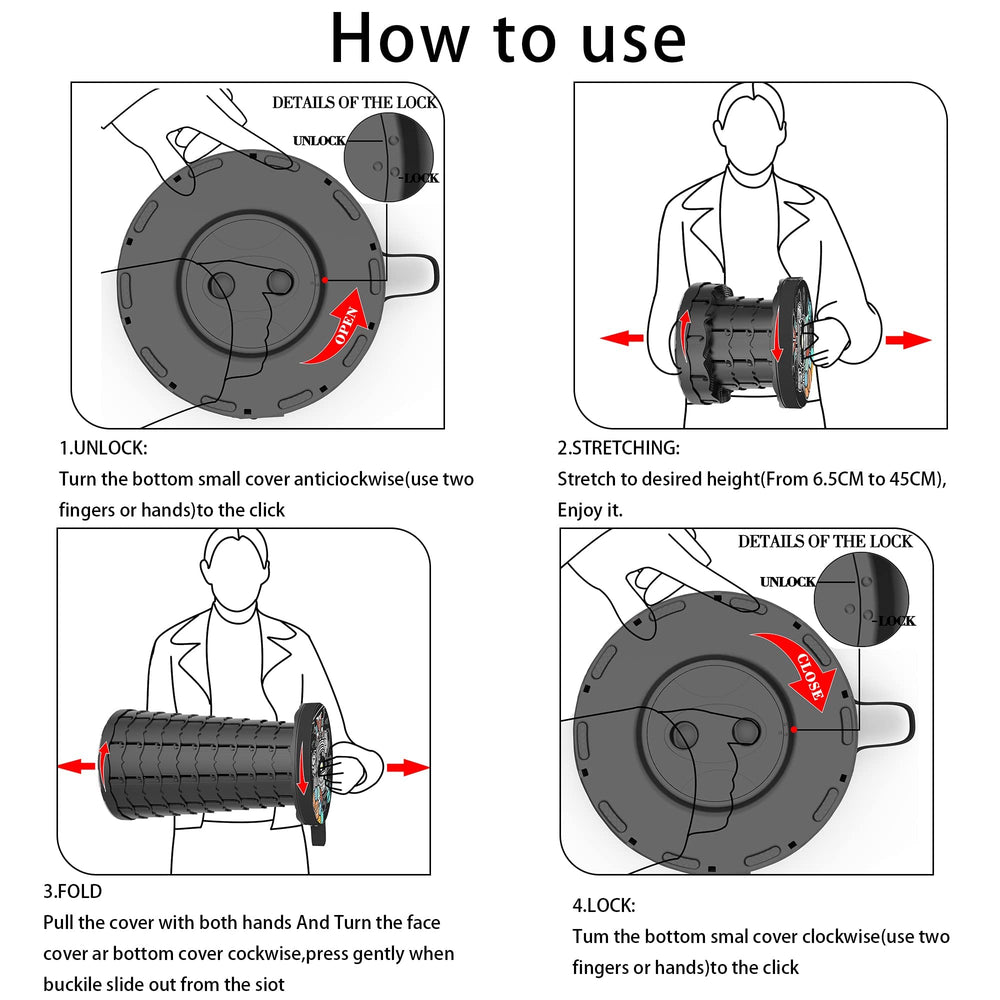 ALEVMOOM lightweight-pack included for easy transport.