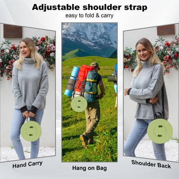 ALEVMOOM lightweight design with strap for easy carrying.