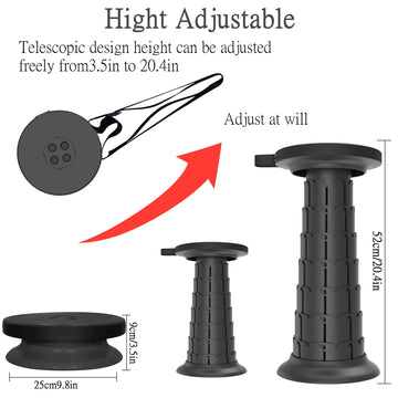 ALEVMOOM stool adjustable-height range fits diverse seating needs.