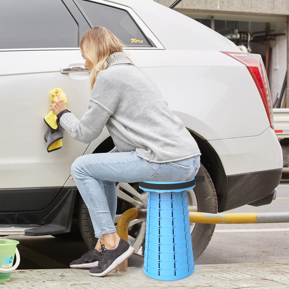ALEVMOOM lightweight 2.2lbs stool enables effortless transport on hikes