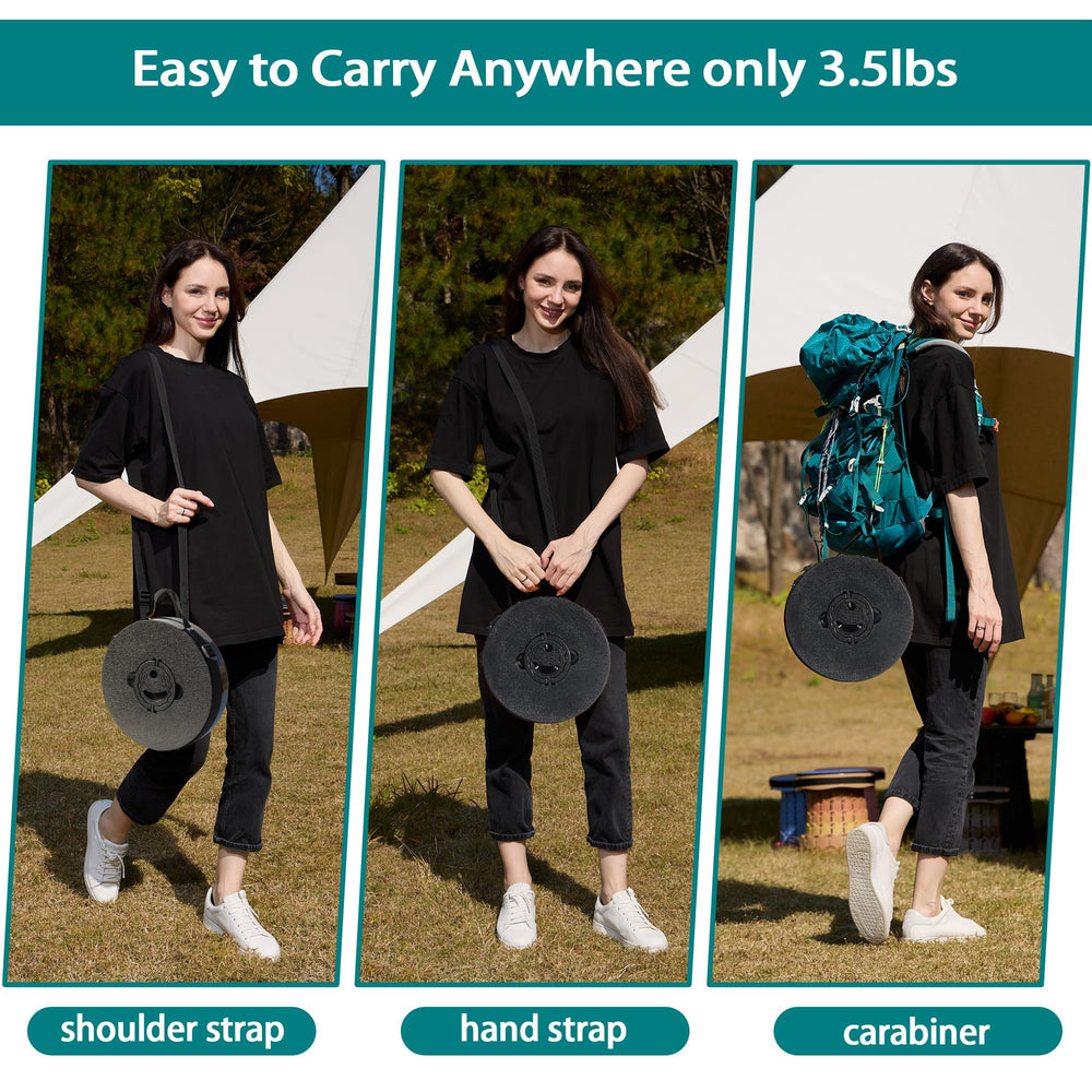 ALEVMOOM lightweight design at 3.5 lbs eases carrying on trips.