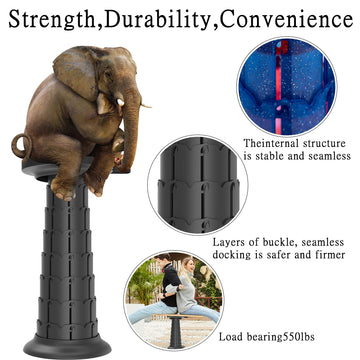 ALEVMOOM stool portable-carry bag for convenient transport.
