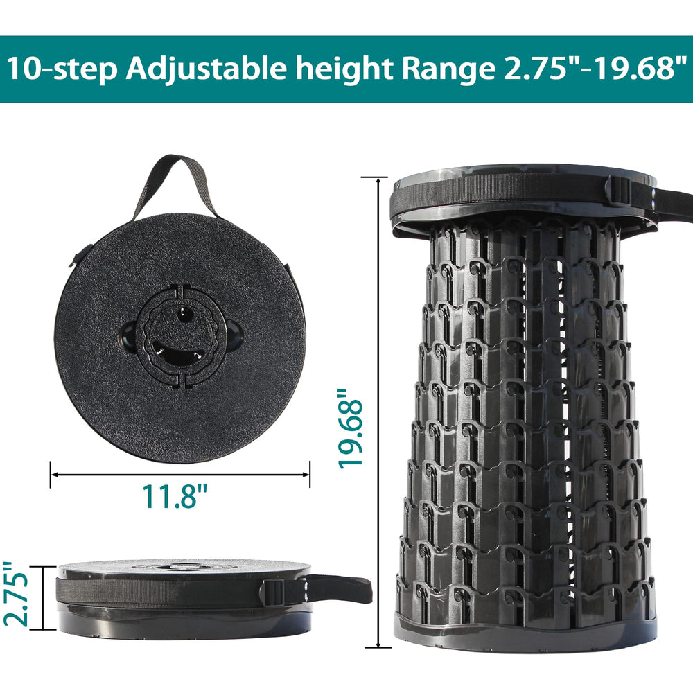 ALEVMOOM removable cushion stool adds plush comfort without extra packing.