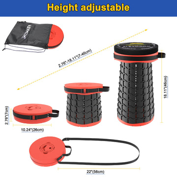 ALEVMOOM 18-1-inch XL stool extended to full height for tall users.