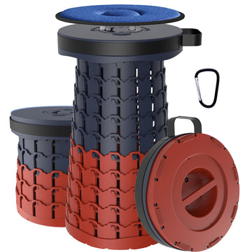 ALEVMOOM upgraded XXL stool extended seat offers extra comfort for long outdoor sessions.