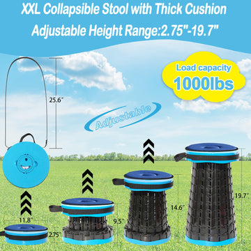 ALEVMOOM XXL adjustable-height stool lets you tailor seating height for any user.