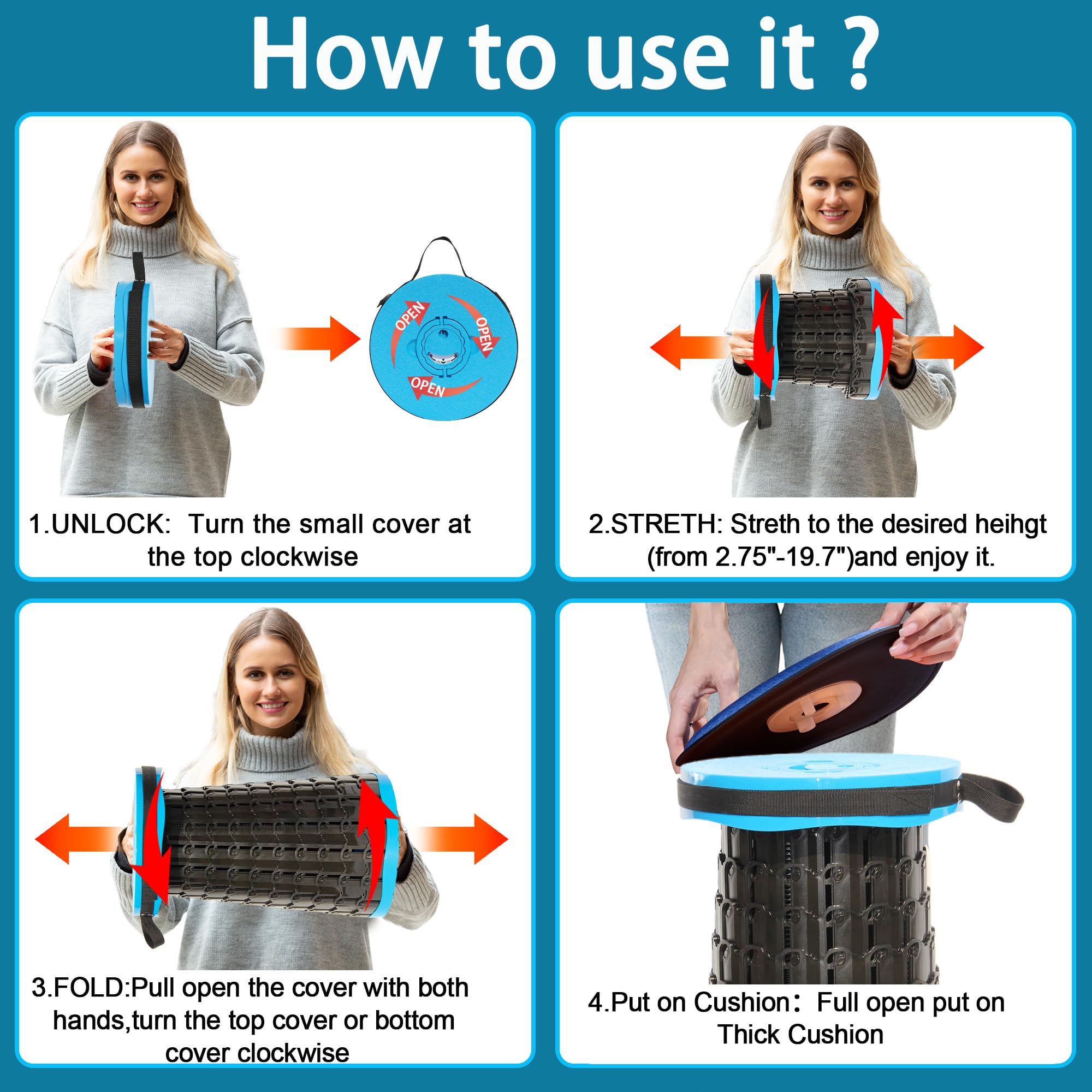 ALEVMOOM XXL outdoor-use setting for camping, fishing, or hiking.