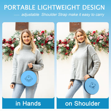 ALEVMOOM XXL shoulder strap enables hands-free carrying.